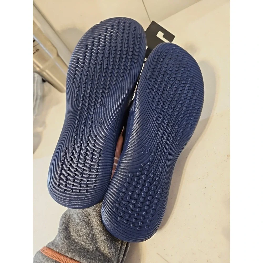 so flip flops Womens Size 10 Aardvarknavy Blue Slip On Sandals Colorful NWT S145